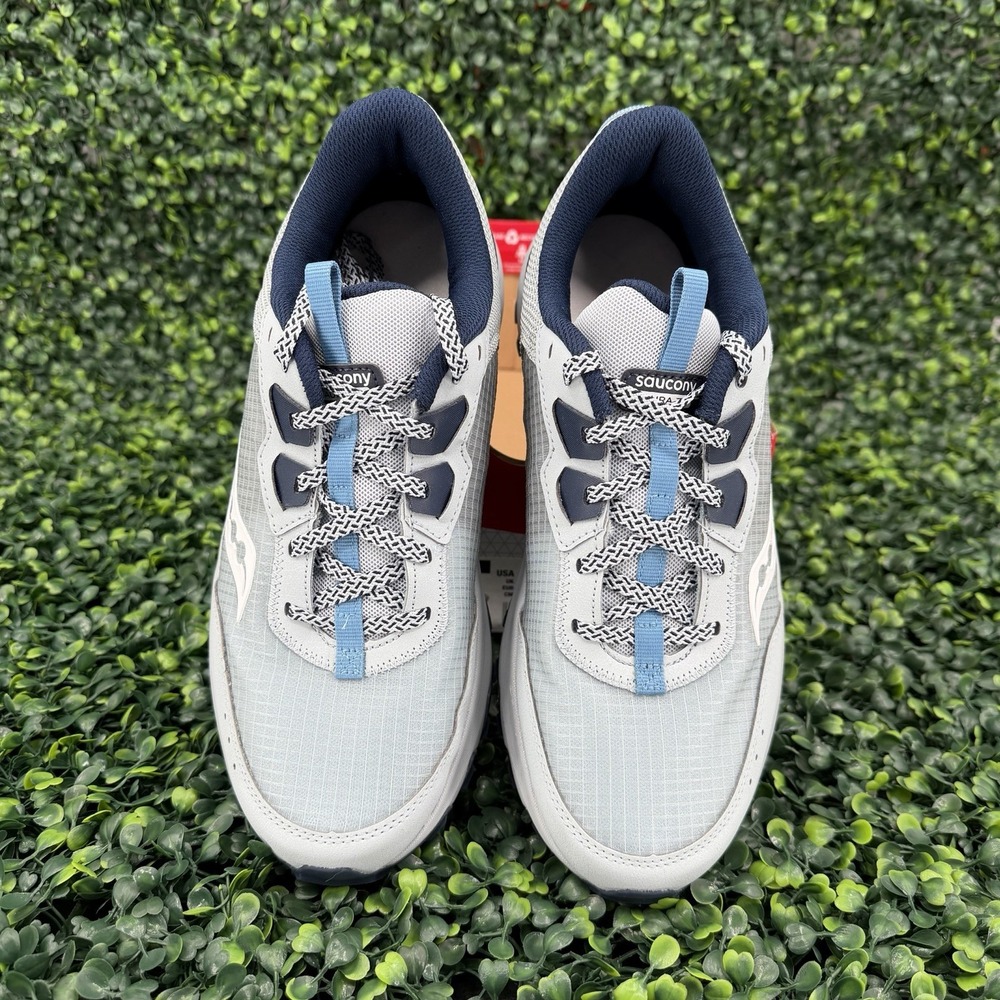 Saucony Aura Trail Sneaker Womens 11 Granite Navy Shoe Turf Hike Run S10863-115 - Picture 3 of 6